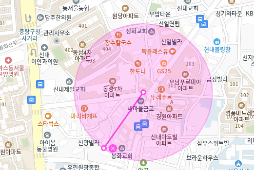 신내동 월주차_서울신내초, 중랑구청 인근 월주차장