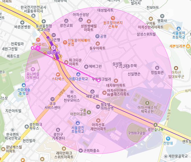 구의동 월주차_아찬산역 인근 편리한 주차장