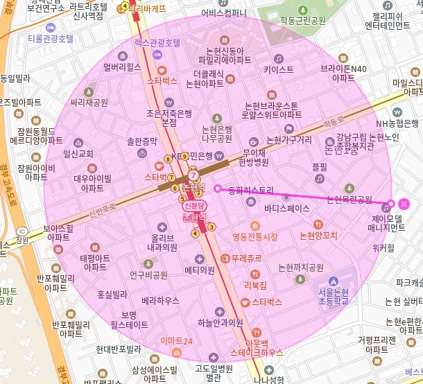 논현역 월주차_3번출구 도보 2분/역세권/전일 24시/단일주차장