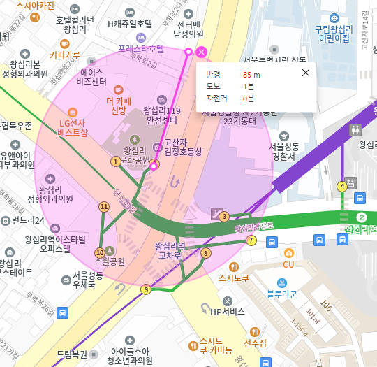 왕십리역 월주차_역에서 도보 1분 초역세권, 전일 24시, 승용차 전용 주차장