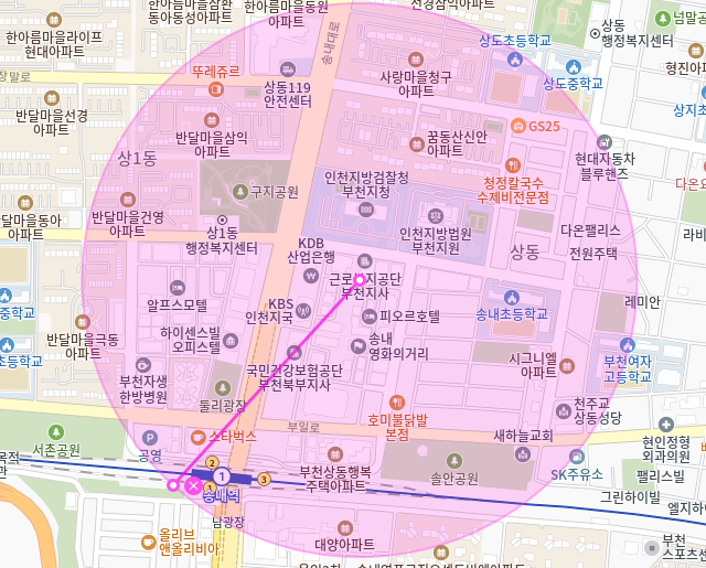 송내역 월주차_편리한 전일24시 자주식 단일주차장