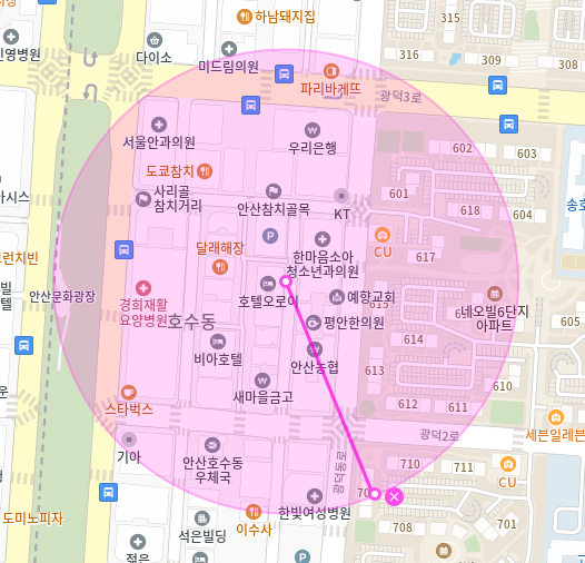 안산 고잔동 월주차_안산문화광장,송호초 인근 자주식 단일주차