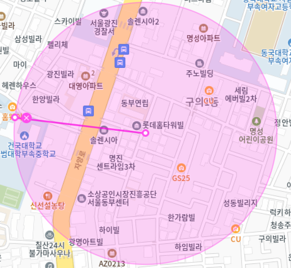 [신규] 구의동 월주차 지정석, 단일주차, 신규 두자리