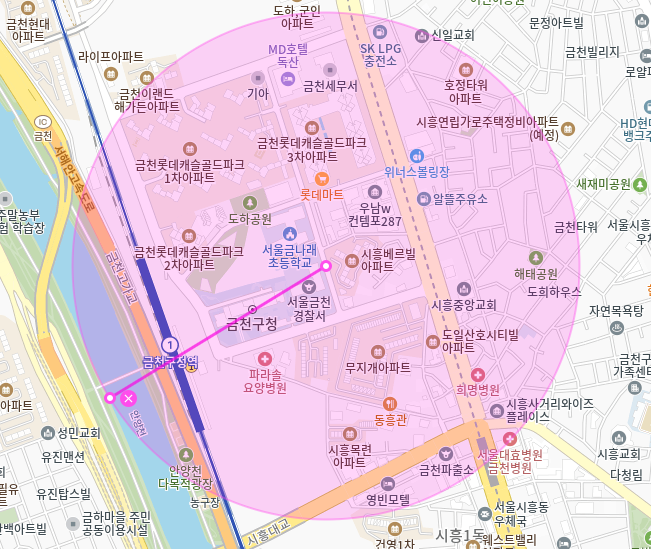 금천구 월주차_역세권/금천구청,금천구청경찰서,서울나래초등학교 인근/기계식 주차장
