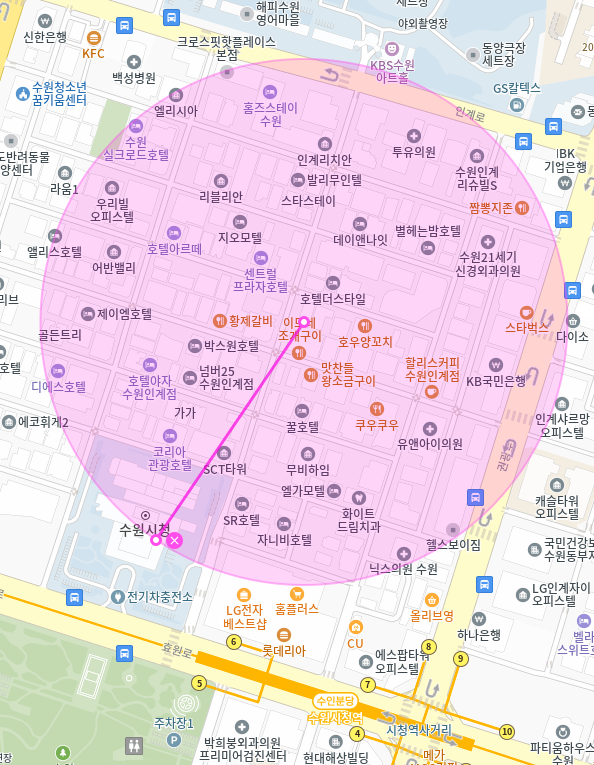 인계동 월주차_수원시청 인근 자주식 단일주차