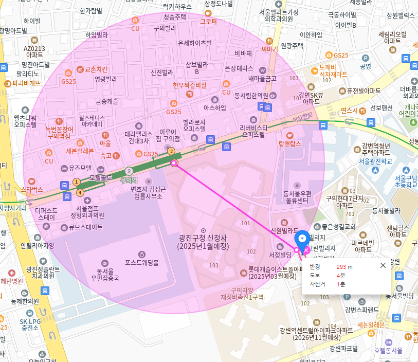 구의동 월주차_구의역 도보 4분, 평일 전용, SUV 이하, 자주식