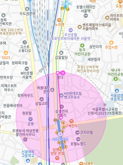 갈월동 월주차_서울역과 숙대입구역 사이 편리한 접근성의 인기 주차장