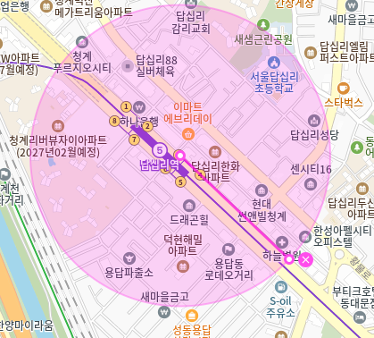 답십리동 월주차_답십리역 역세권 도보 2분 24시간 주차 공간