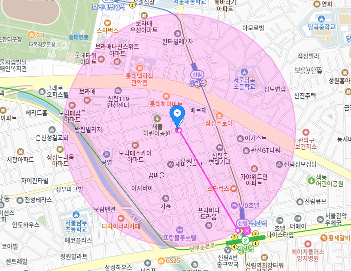 신림동 월주차ㅣ신림역, 당곡역 도보 5분ㅣ역세권 월주차