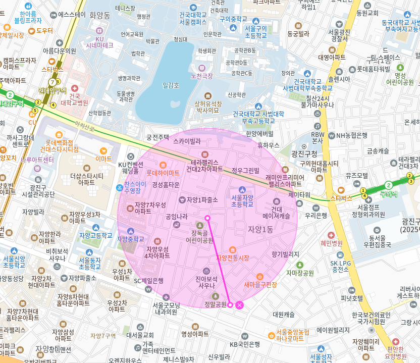 자양초등학교 근처 자양동 월주차