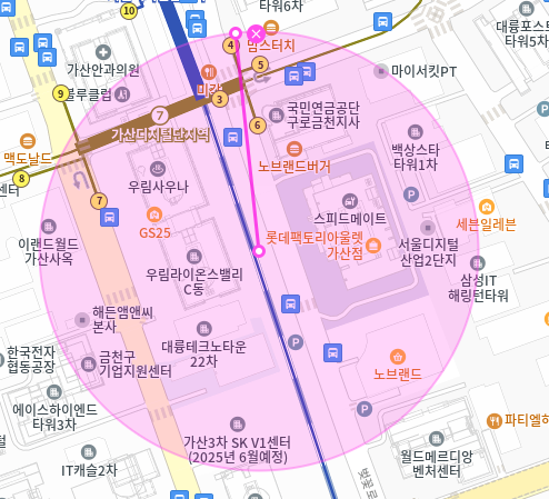 가산디지털단지역월주차_가산디지털단지역 도보 5분 거리 역세권 단독 주차장!