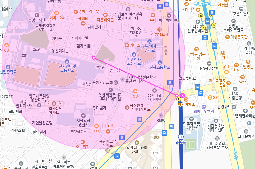 [신규] 남영역 월주차_선착순 예약 경차 승용차 전용 단독 주차장 인기매물