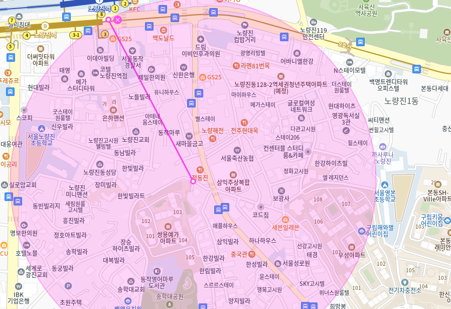 [신규] 노량진동 월주차_노량진역 인근 차량 이동 편리한 단독 주차장