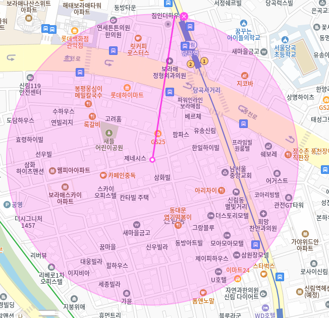 당곡역 월주차 "새들어린이공원" 주변 24시 주차장 바로 이용가능!
