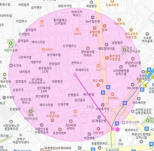 수유동 월주차_수유역과 새싹어린이공원 사이에 있는 주차장을 이용하세요