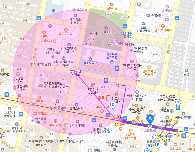 오목교역 월주차_2번 출구 도보 5분 거리 내에 위치한 주차장 안내해드릴게요