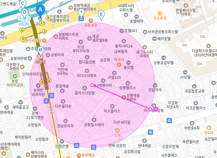 상봉동 월주차_상봉역에서 가까운 24시간 월주차장 이용하세요