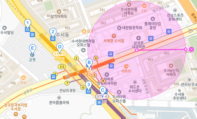 수서역 월주차_3번 출구에 위치한 월주차장 소개