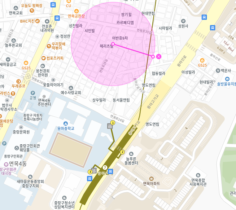 용마산역 월주차_용마산역 인근에 위치한 24시간 월주차장 소개