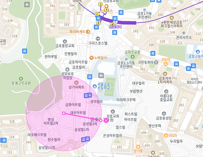 신금호역 월주차_응봉근린공원 근처 24시간 월주차장 추천