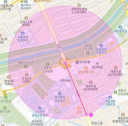 개포동역 월주차_6번출구 인근 최적의 주차장 찾기