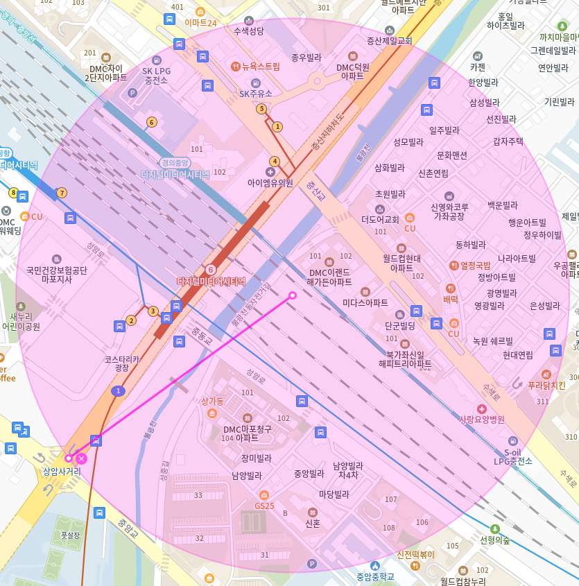 디지털미디어시티역_DMC역 도보 9분 주차장을 확인하세요