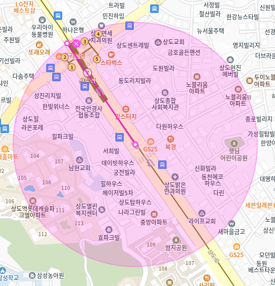상도역 월주차_햇님어린이공원 인근 최적의 주차장