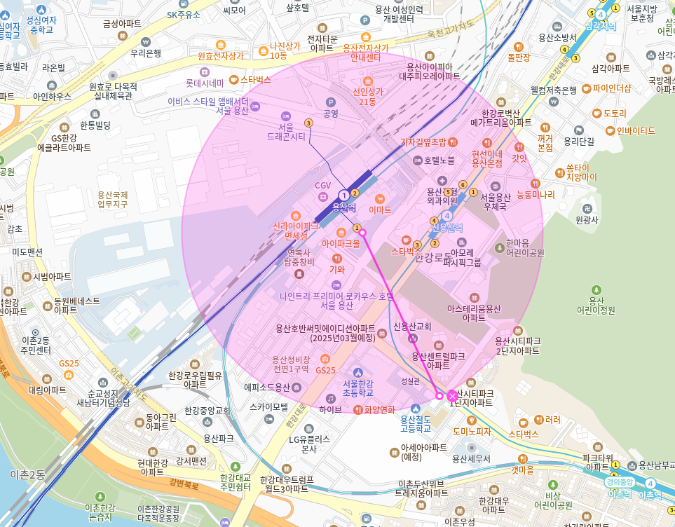 용산역 월주차 신용산역 용산역 인근 월주차장 안내