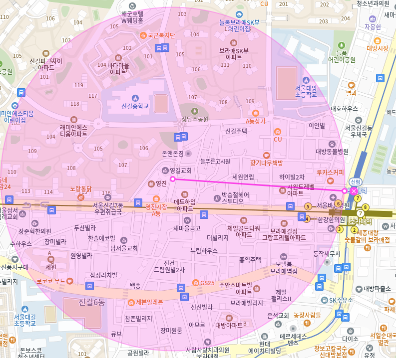 신길동 월주차 신길동 인근 월주차장 소개