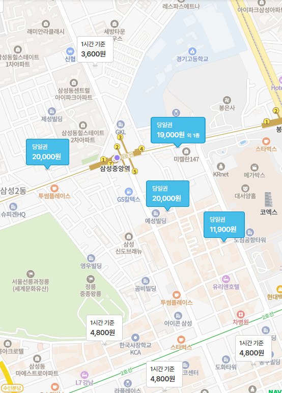 삼성중앙역 월주차 | 지하철 도보 5분! 삼성중앙역 월정기 주차장, 선착순 모집중!
