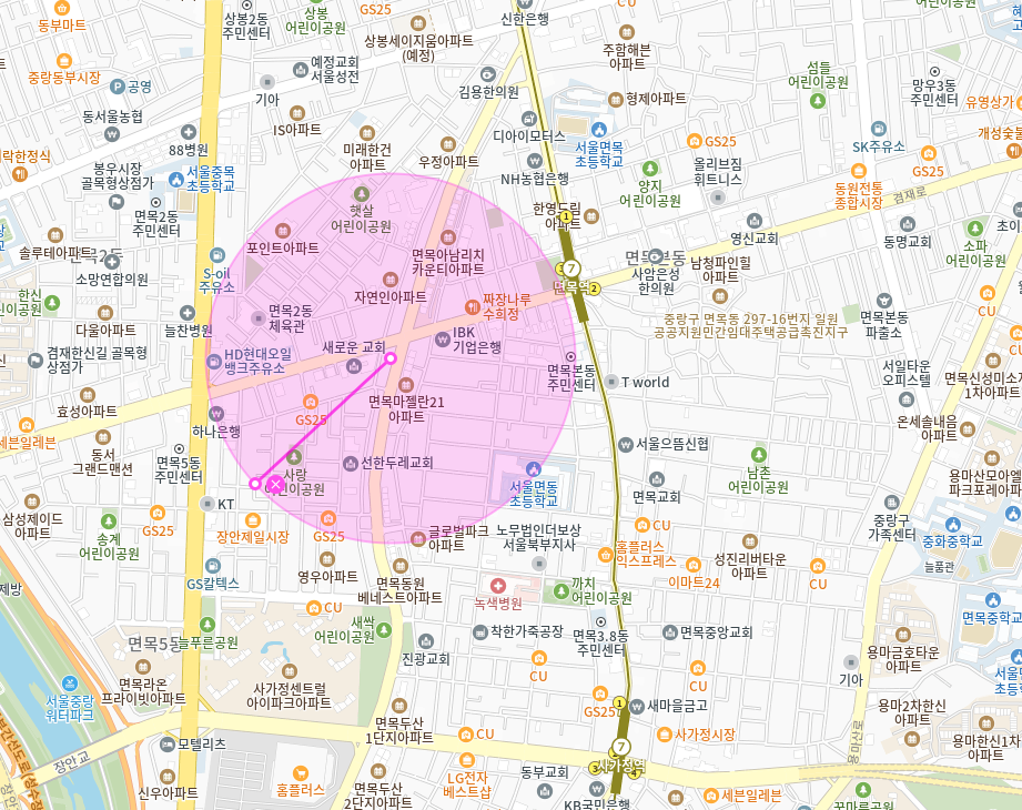 면목동 월주차 | 면목역, 면동초 인근의 합리적인 평일 월정기 주차장 정보