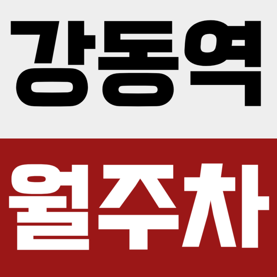 강동역 월주차 | 도보 1분 초역세권! SUV까지 가능한 자주식 단일주차 대표 이미지
