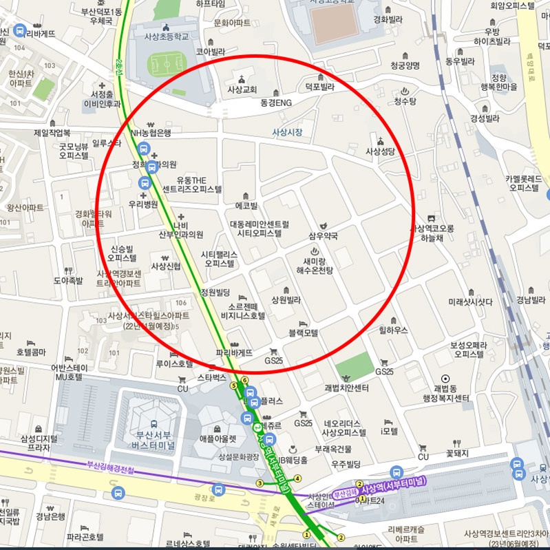 사상역 월주차_4번출구 도보 3분!