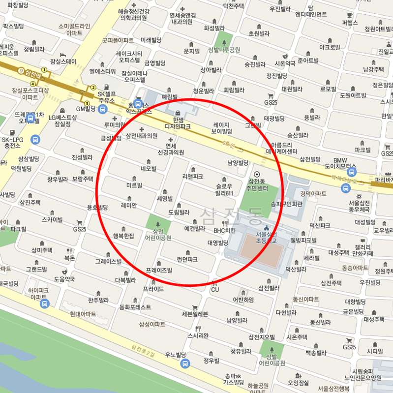 삼전역 월주차_3번출구 도보 3분!!
