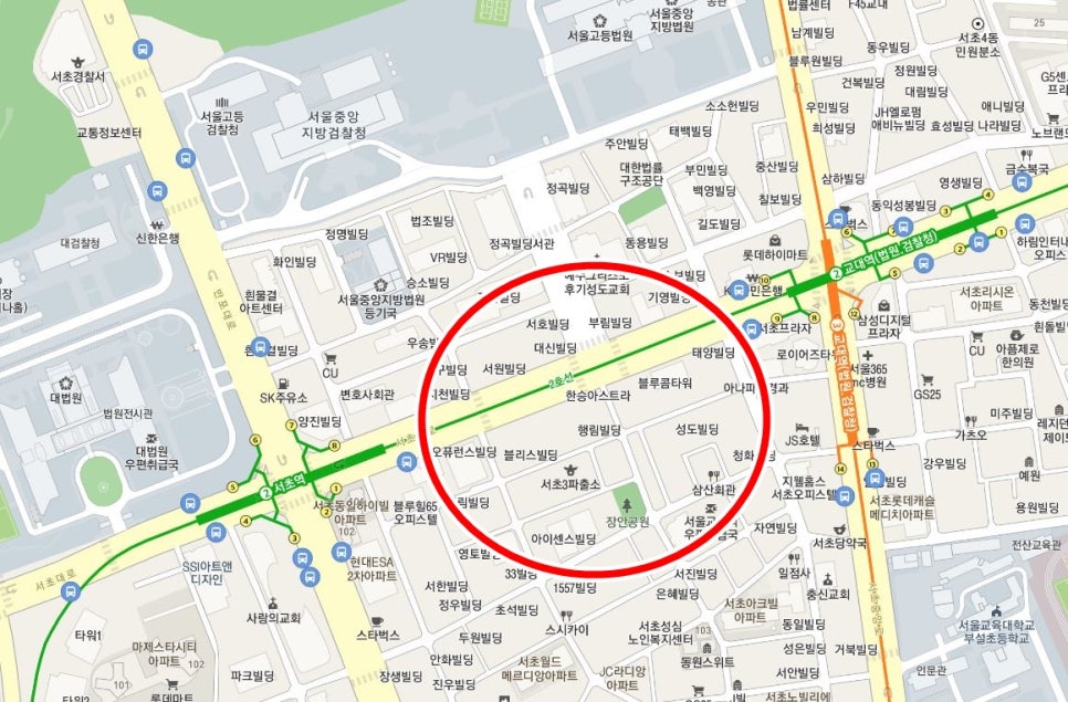 서초역월주차ㅣ1번 출구 도보 5분 거리!