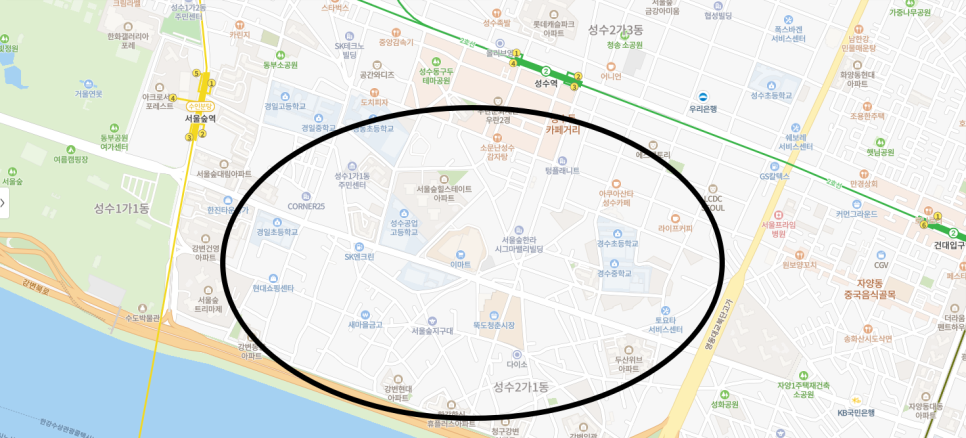 성수 월주차, 주만사로 자리 알아봐요!