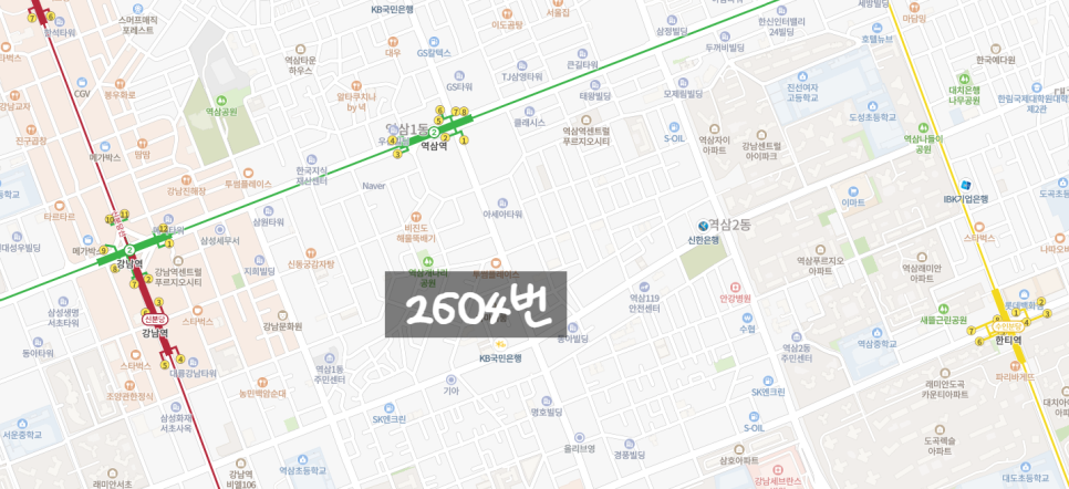 서울 역삼역 월주차, 역에서 도보 10분 이내에 자리있음