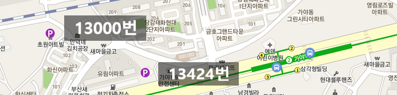 가야동/당감동/범천동/월주차/주만사