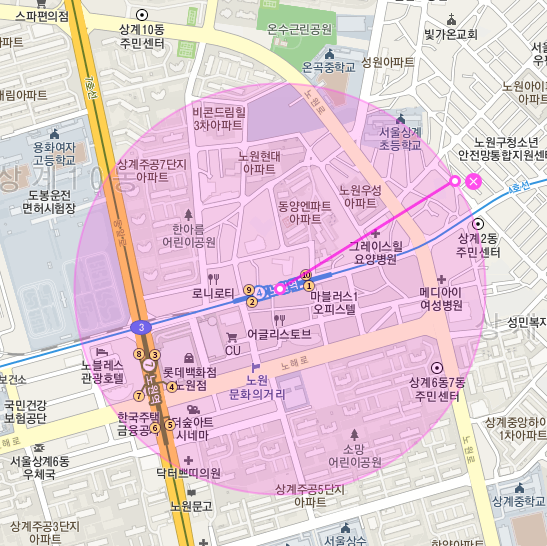 서울시 노원구 삼계동 노원역 월주차ㅣ정기권,월주차ㅣ노원역 신규 주차장 대표 이미지