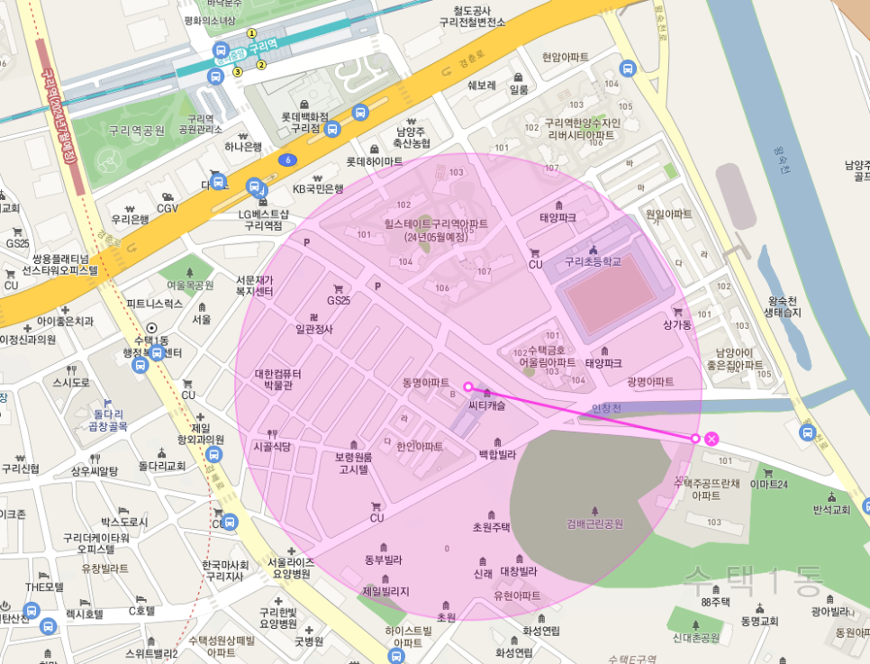 경기 구리시 수택동 구리역 구리광장 주차장ㅣ정기권, 월주차ㅣ월주차 특가는 주만사에서 신청하세요!