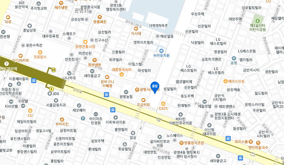 광명사거리역 월주차 │ 광명시 광이로 │ 10번출구, 광명전통시장 인근 │월 20만원대