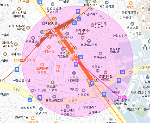 불광역 월주차│은평구 불광동│불광역 도보 1분 이내 │월 10만원대