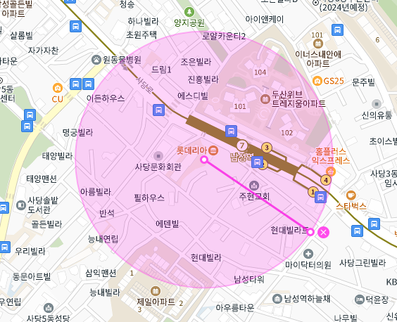 남성역 월주차│동작구 사당동│남성역 5분 이내 │월 8만원