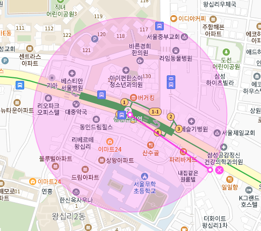 상왕십리역 월주차│성동구 하왕십리동│상왕십리역 도보 2분 이내 │월 10만원대