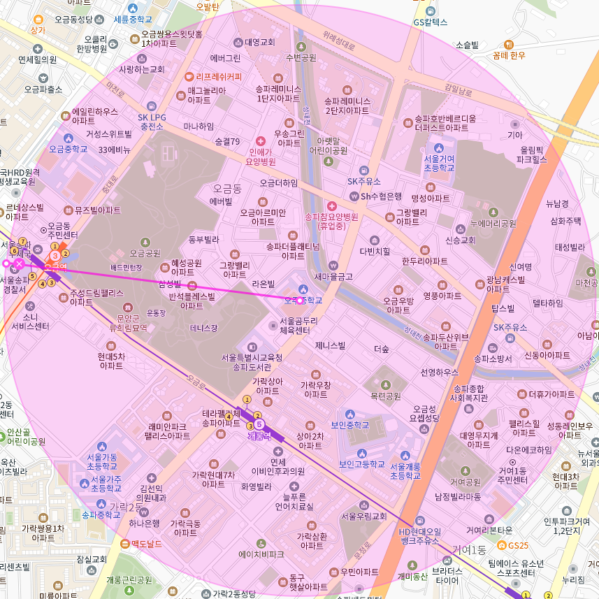송파구 오금동 월주차│거여초등학교, 오금공원 인근│개롱역 10분 이내│월정기권으로 장기간 이용하고 싶다면?!