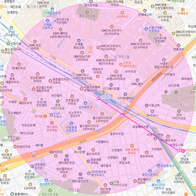 가좌역 월주차│마포구 성산동│가좌역 도보 3분 내외│월 9만 원대