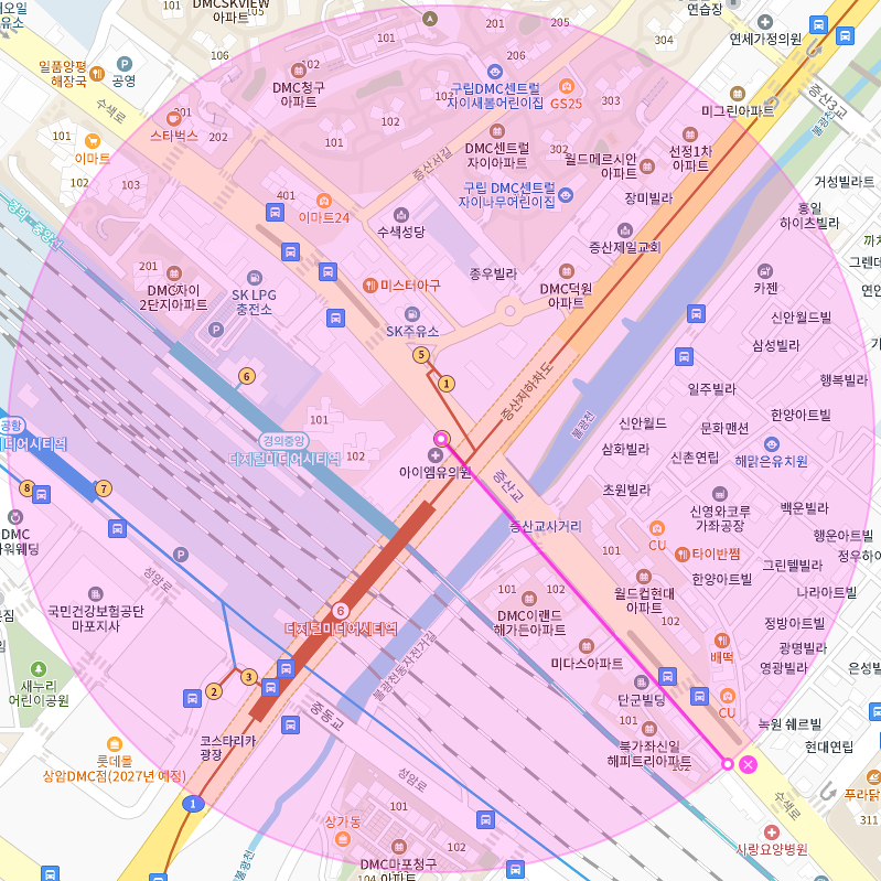 디지털미디어시티역 월주차│서대문구 북가좌동│디지틸미디어시티역 도보 5분 내외│월 13만 원대