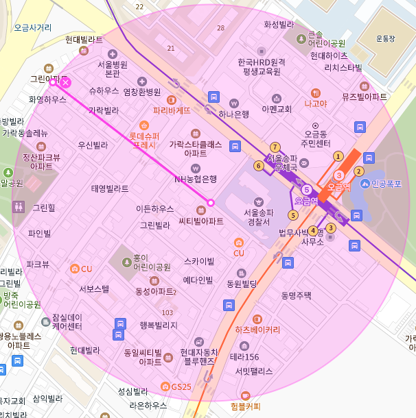 오금역 월주차│송파구 가락동│송파경찰서 인근, 오금역 도보 3분 │월 20만 원