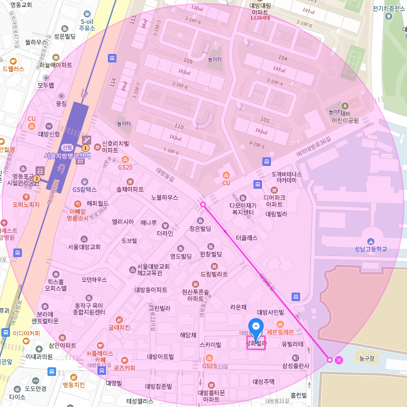 서울지방병무청역 월주차│동작구 대방동│서울지방병무청역 도보 3분 │월주차 월 8만 원