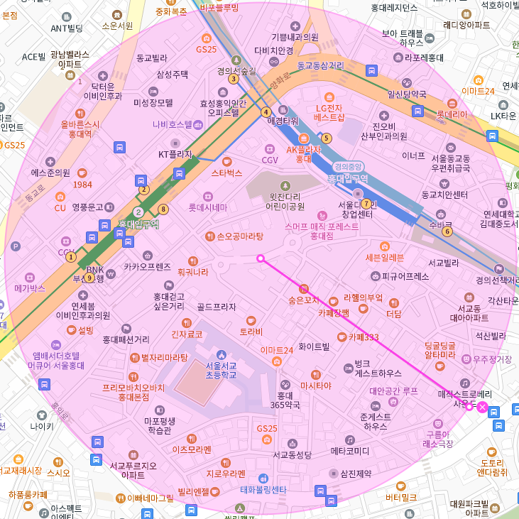 홍대 월주차 [서울시 마포구 서교동] 스마트한 월주차는 주만사로!
